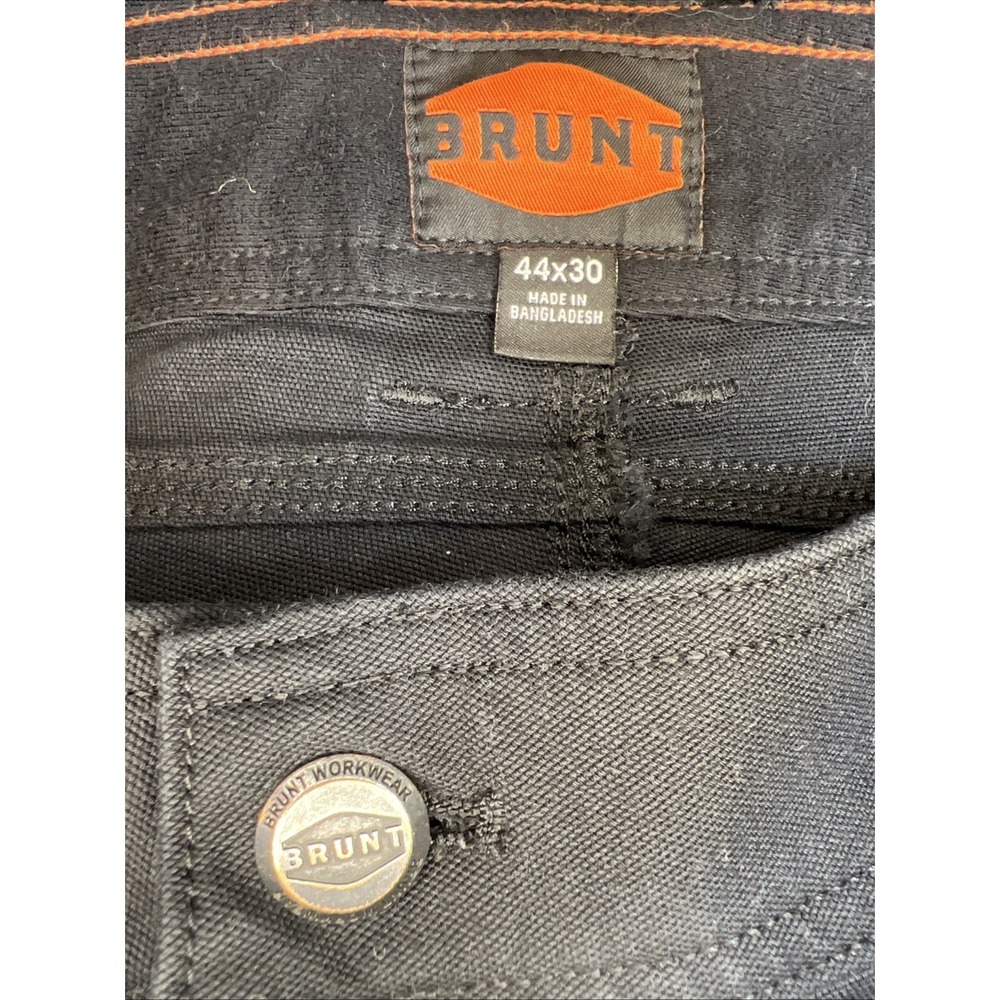 BRUNT Martin Work Pant 44x30 Black Stretch DWR Durable Workwear Reinforced Cuff - Picture 4 of 16